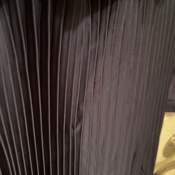 NWT Soft Surroundings Womens Cassandra Midi Dress Sz XS Blue Long Sleeve Pleated - Picture 8 of 15